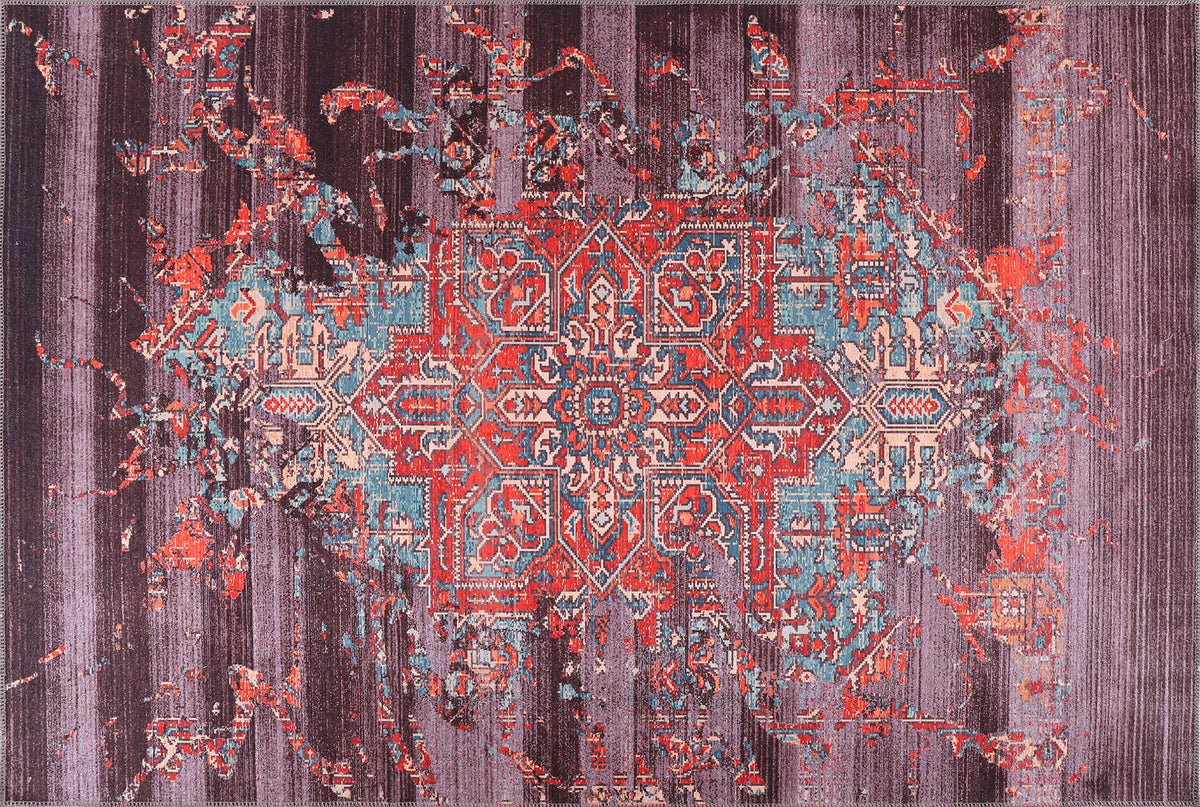 Century Patina Crimson Red Vintage Washable Rug – Netline Home guide