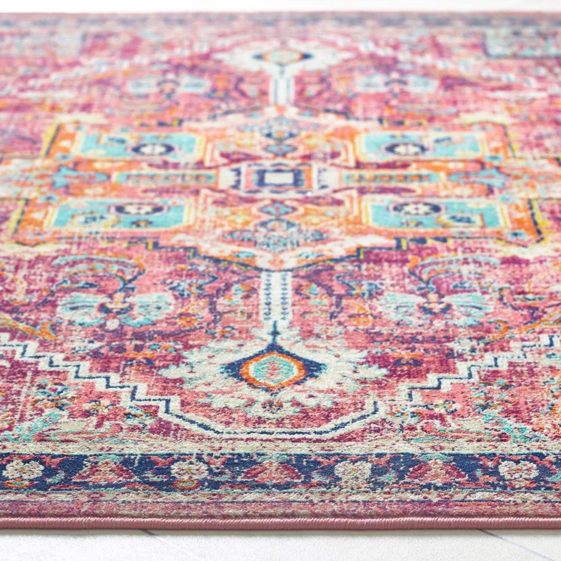 Granada Multicolour Vintage Rug – Ruby