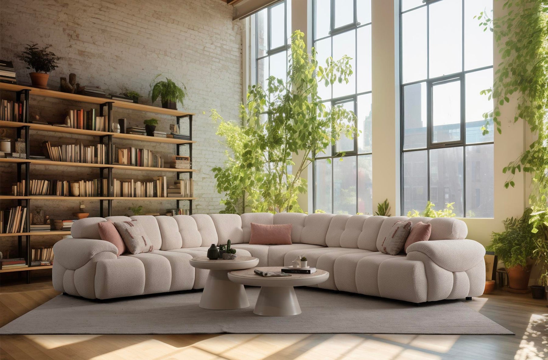 Hestia Modular Sleeper Corner Sofa Set (SG) by Netline Interiors
