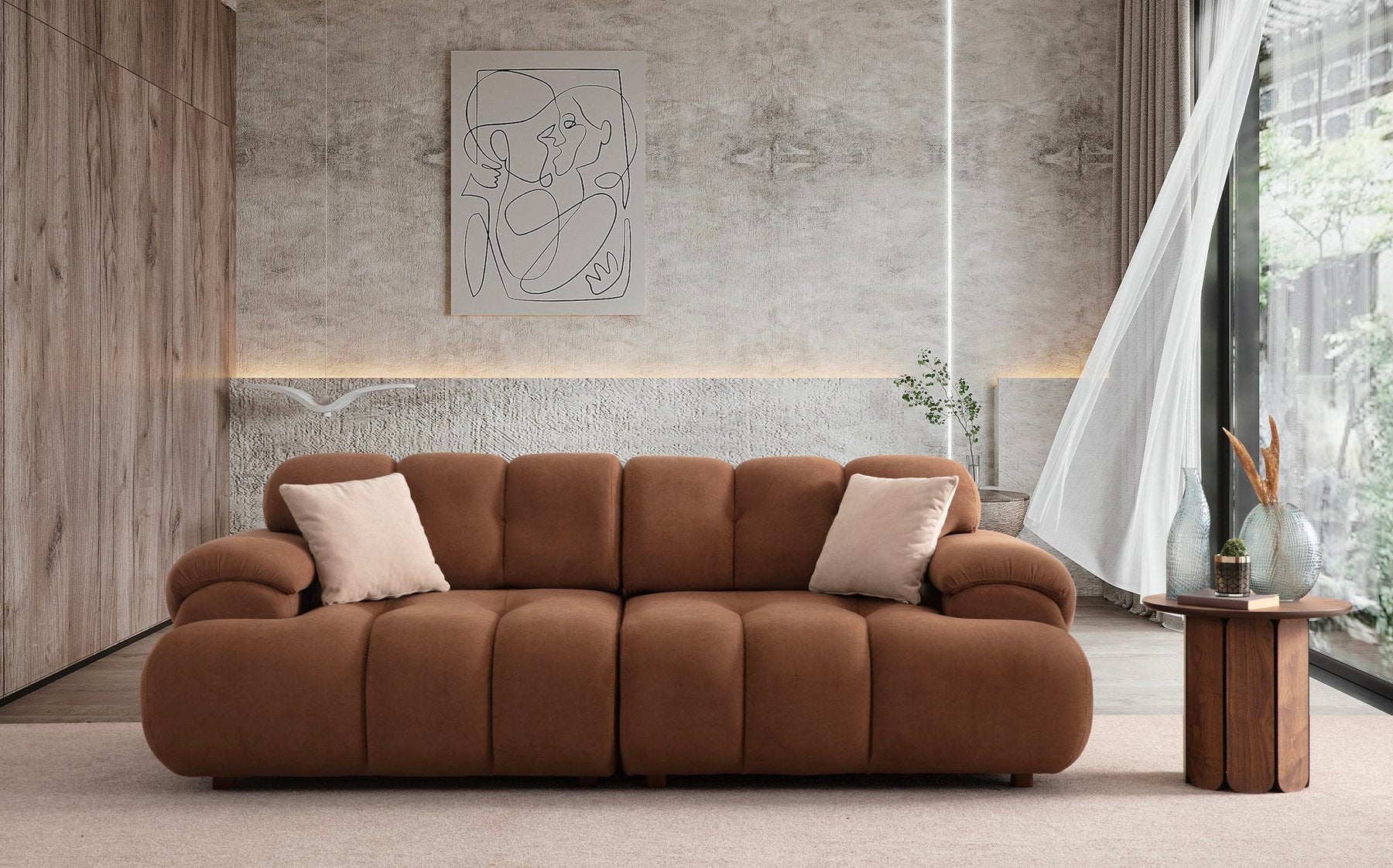 New Hestia 3-Seater Sleeper Sofa (SG) by Netline Interiors