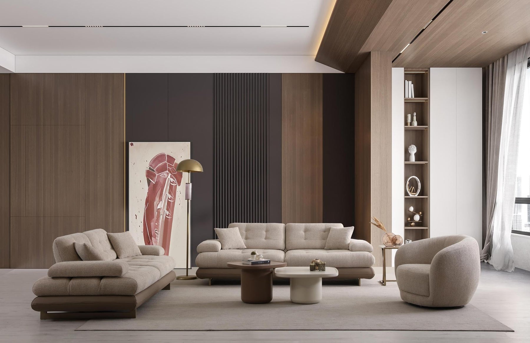 Lunza Sleeper Sofa Set (SG) by Netline Interiors