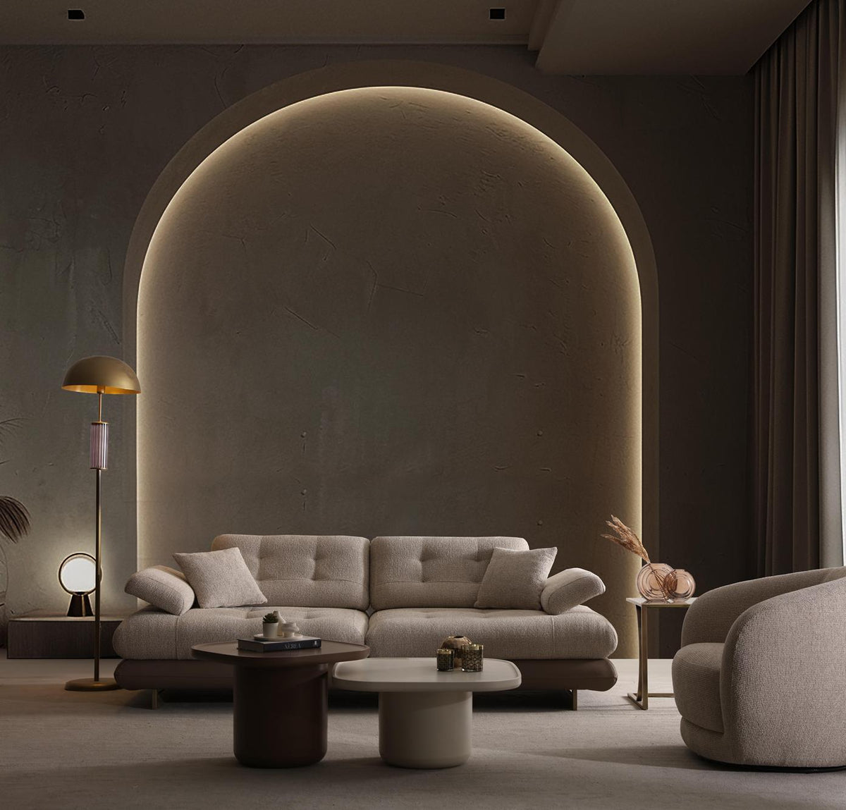 Lunza Sleeper Sofa Set (SG) by Netline Interiors