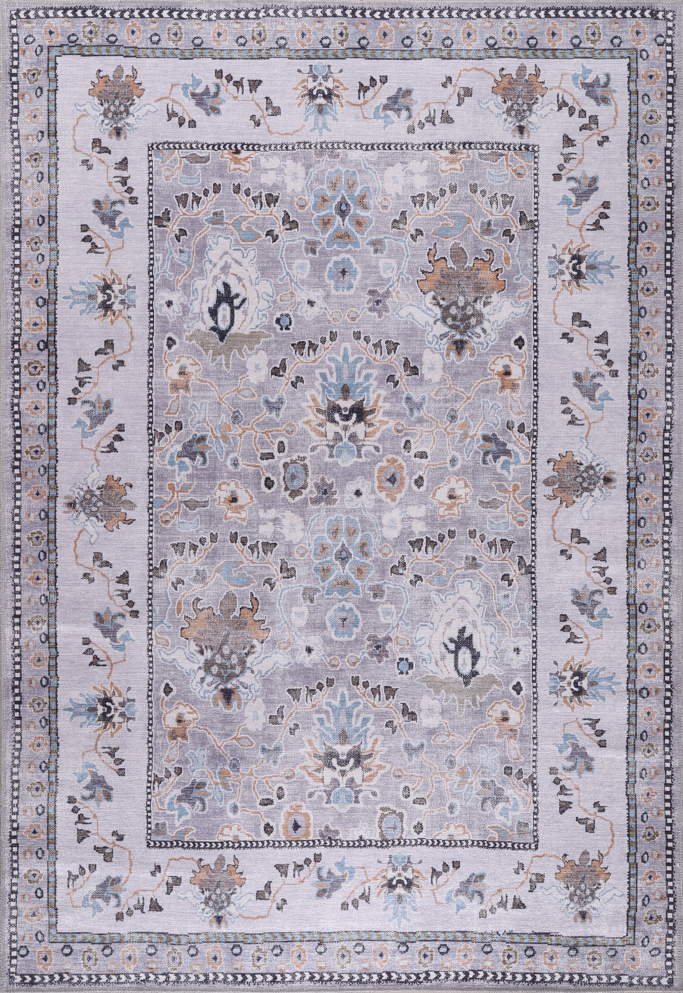 Red Kilim washable rug with medallion design from Netline Home, showcasing vibrant pattern and soft texture.