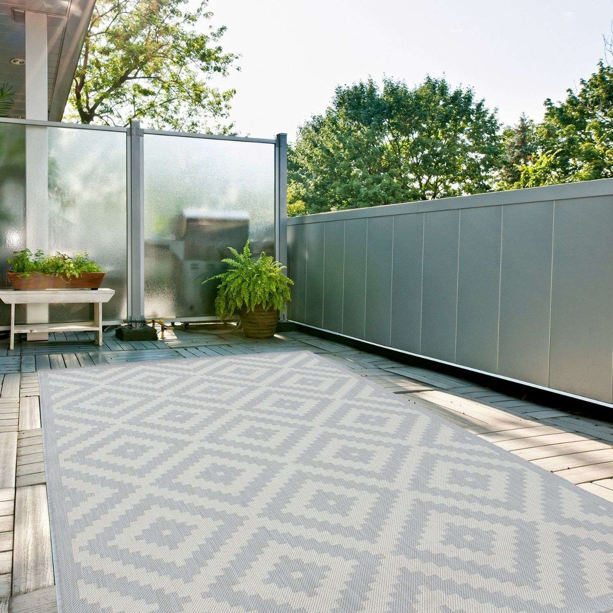Ecology Outdoor Rug Grey – 100g