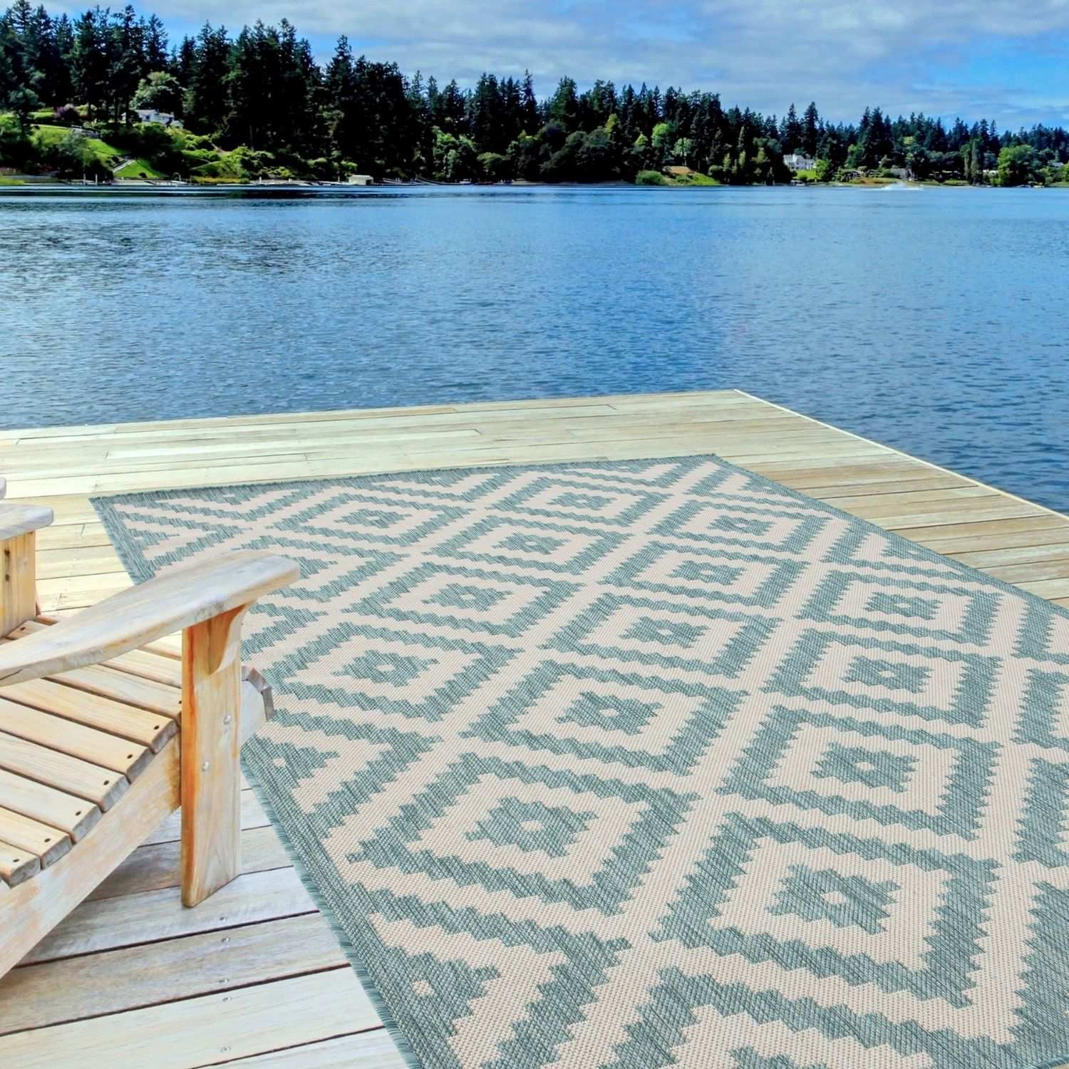 Ecology Outdoor Rug Aqua – 100AQ