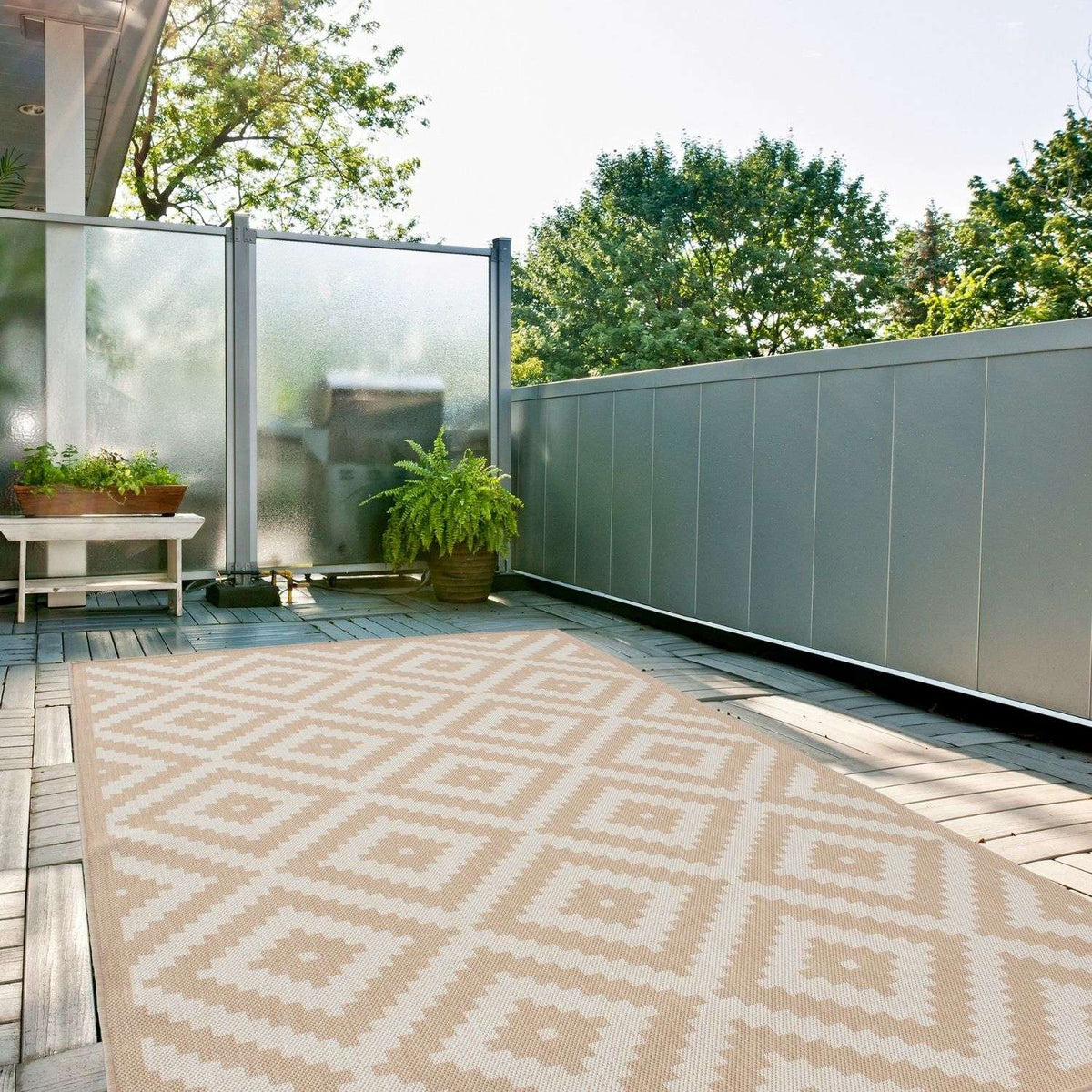 Ecology Outdoor Rug Beige – 100b