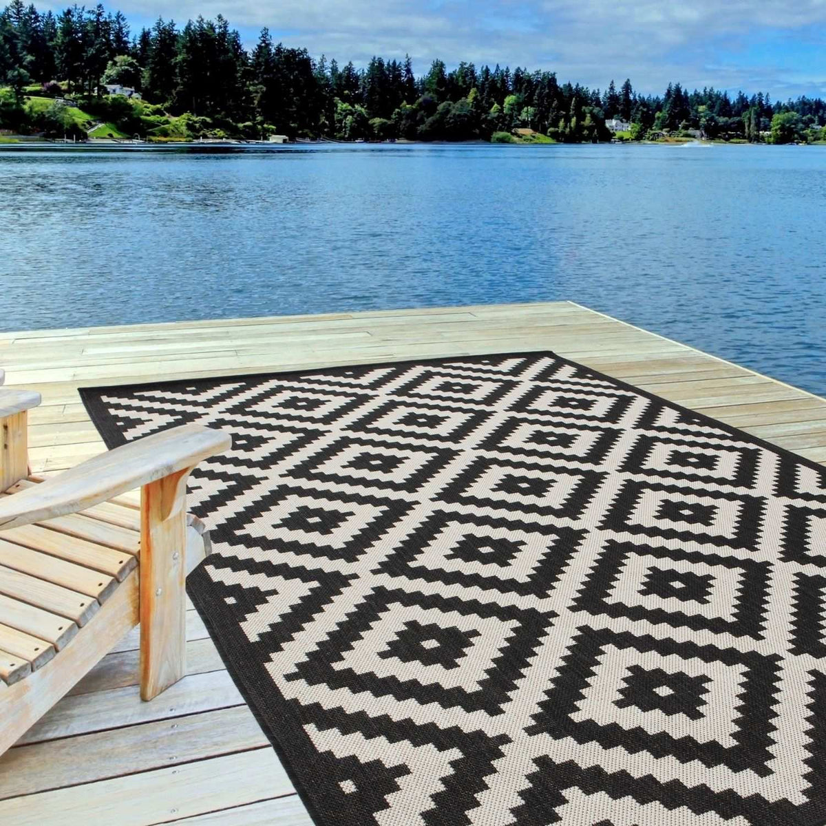 Ecology Outdoor Rug Black – 100bl