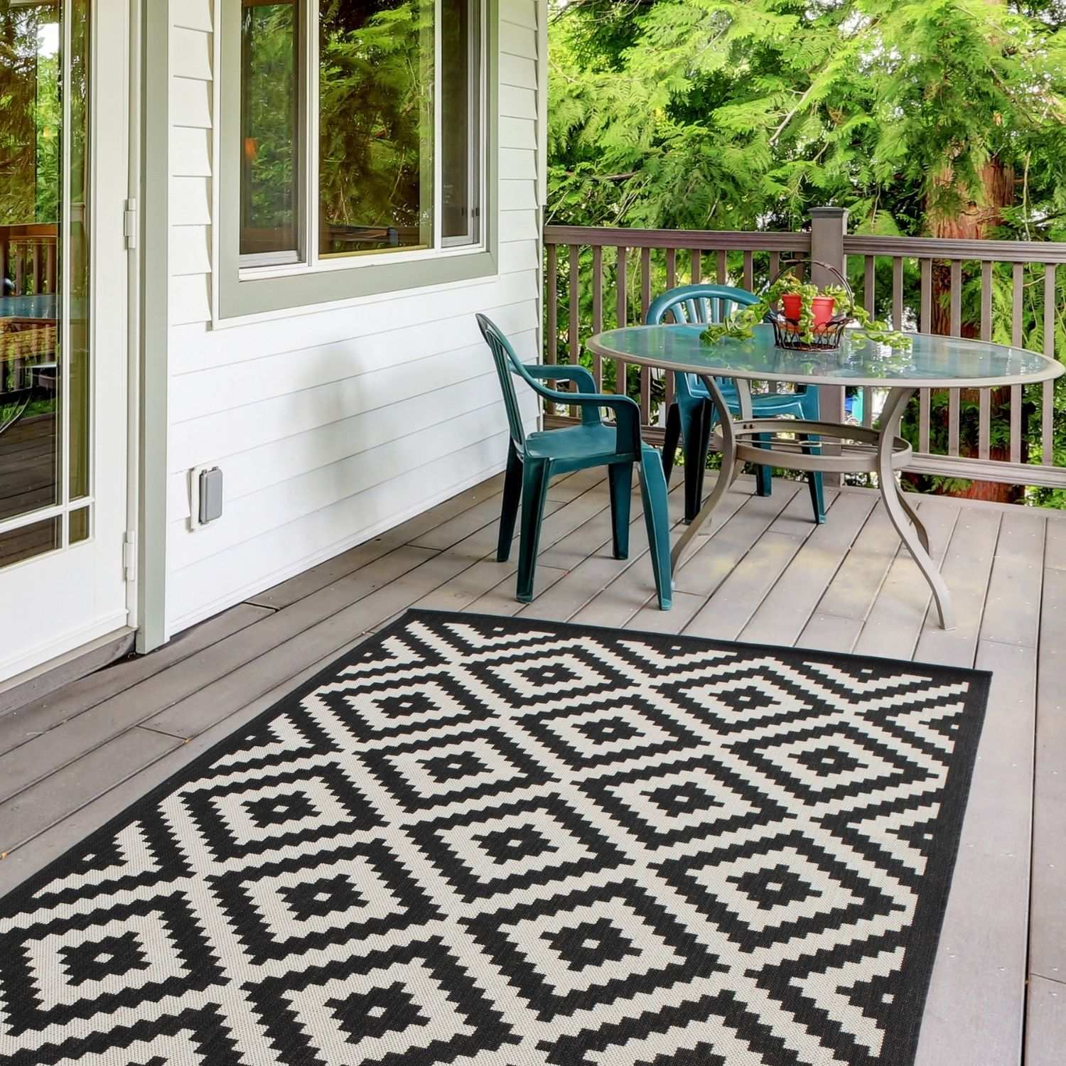 Ecology Outdoor Rug Black – 100bl