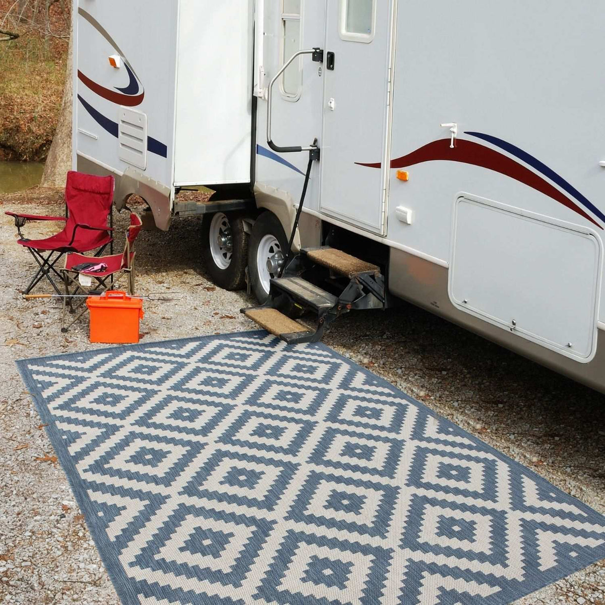 Ecology Outdoor Rug Blue – 100blu