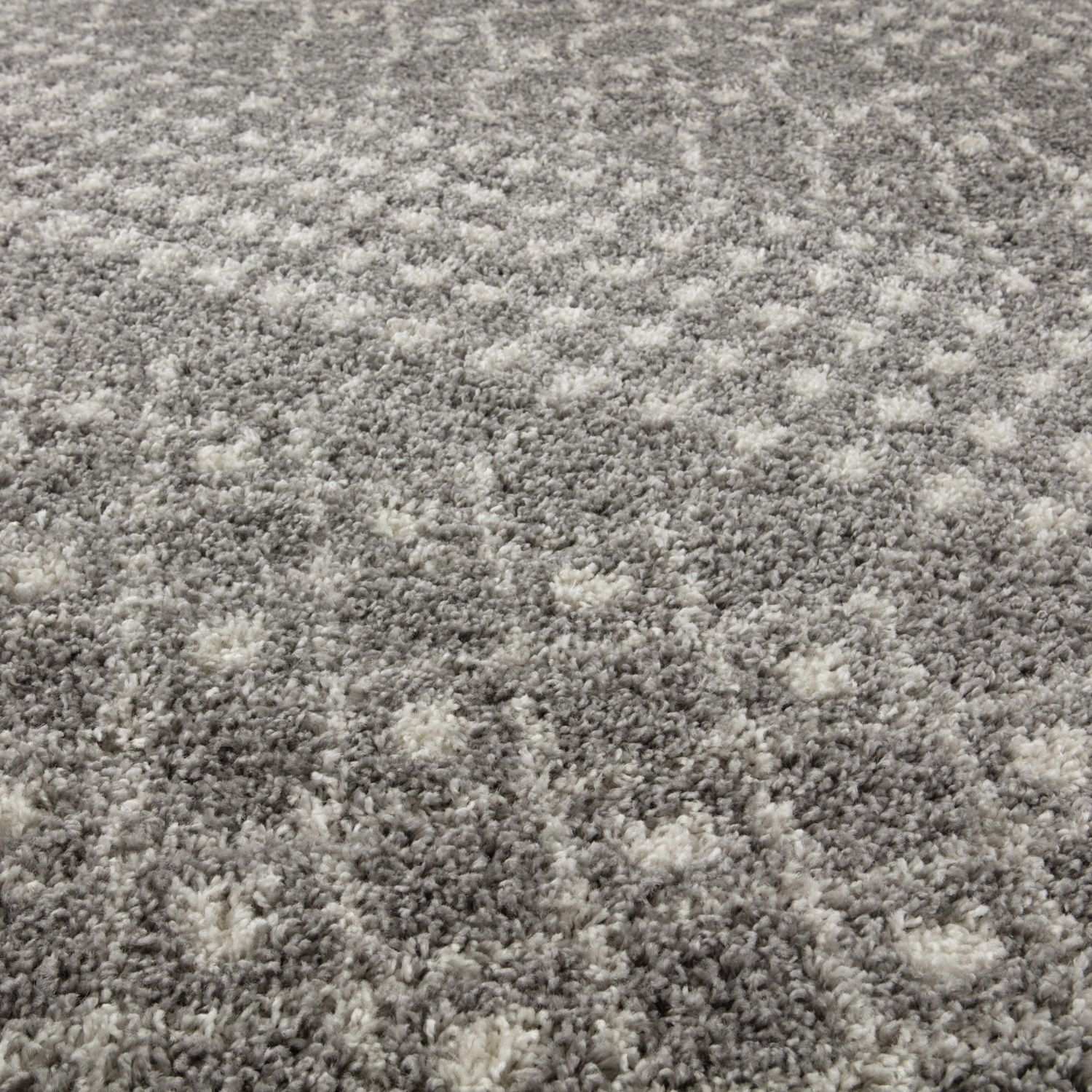 Moroccan Grey Shaggy Rug – 1010