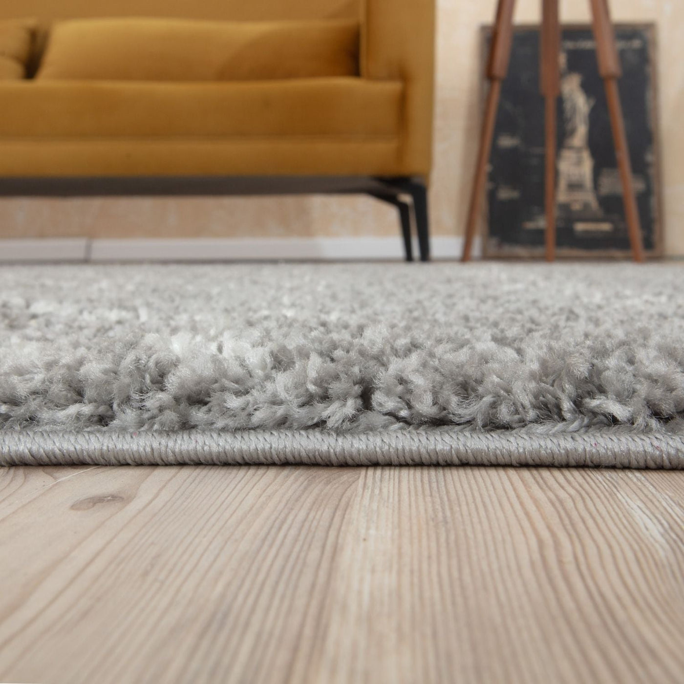 Moroccan Grey Shaggy Rug – 1010