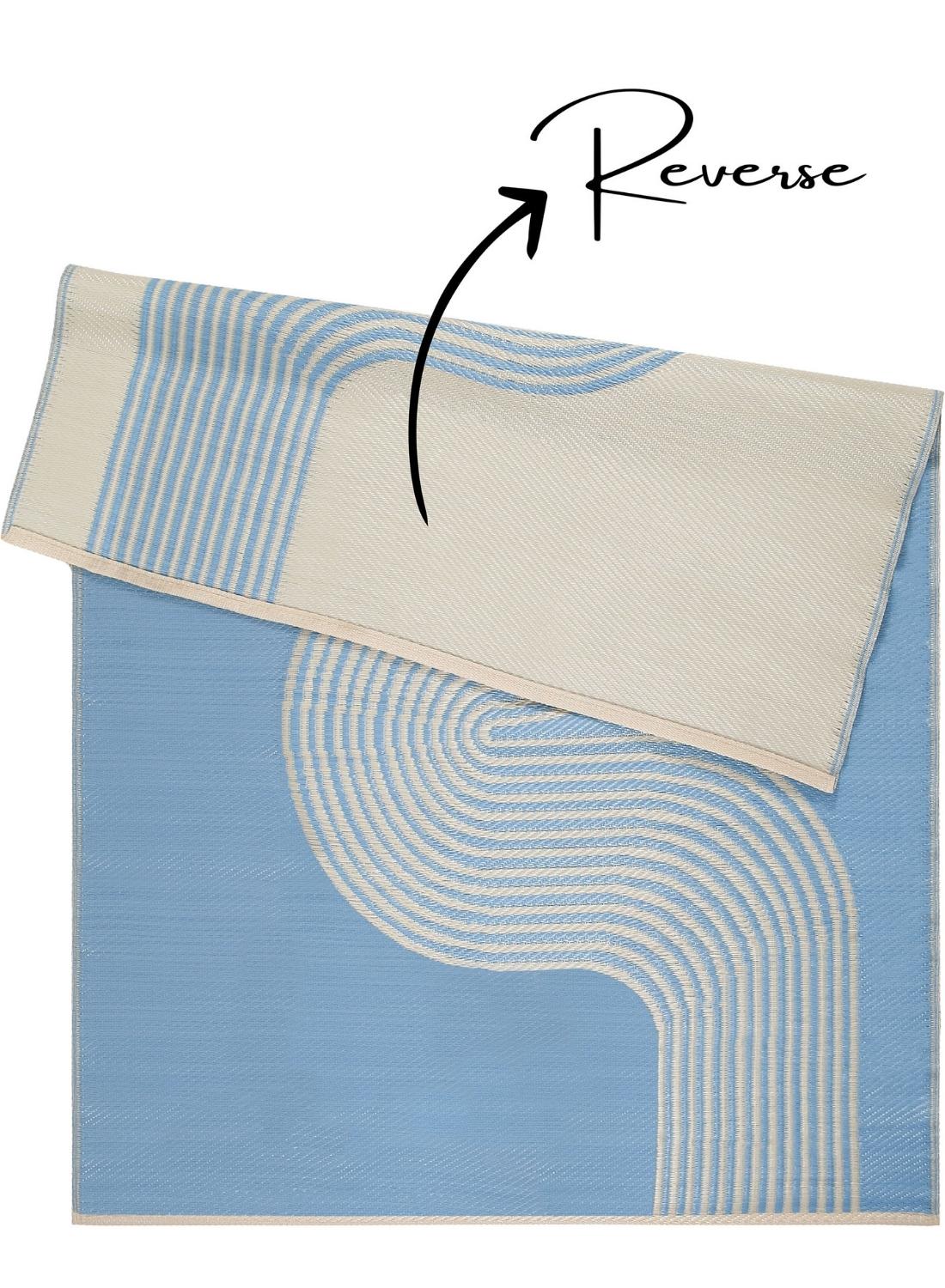 Urban Outdoor Rug Blue & Beige – 1010