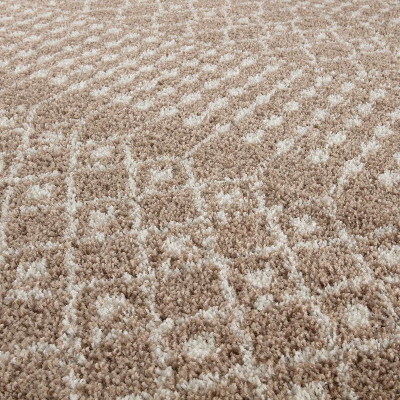 Moroccan Beige Shaggy Rug – 1020