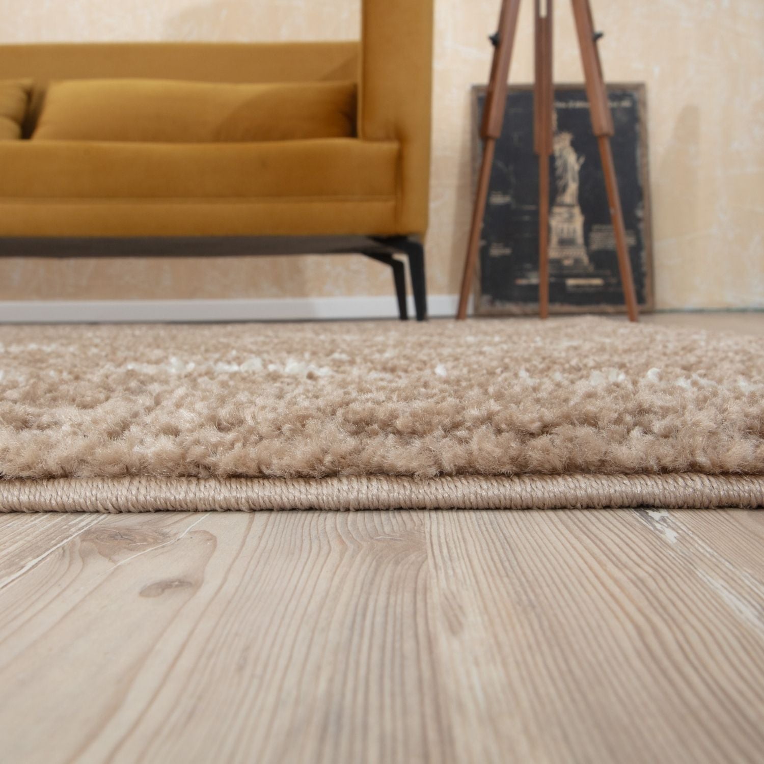 Moroccan Beige Shaggy Rug – 1020