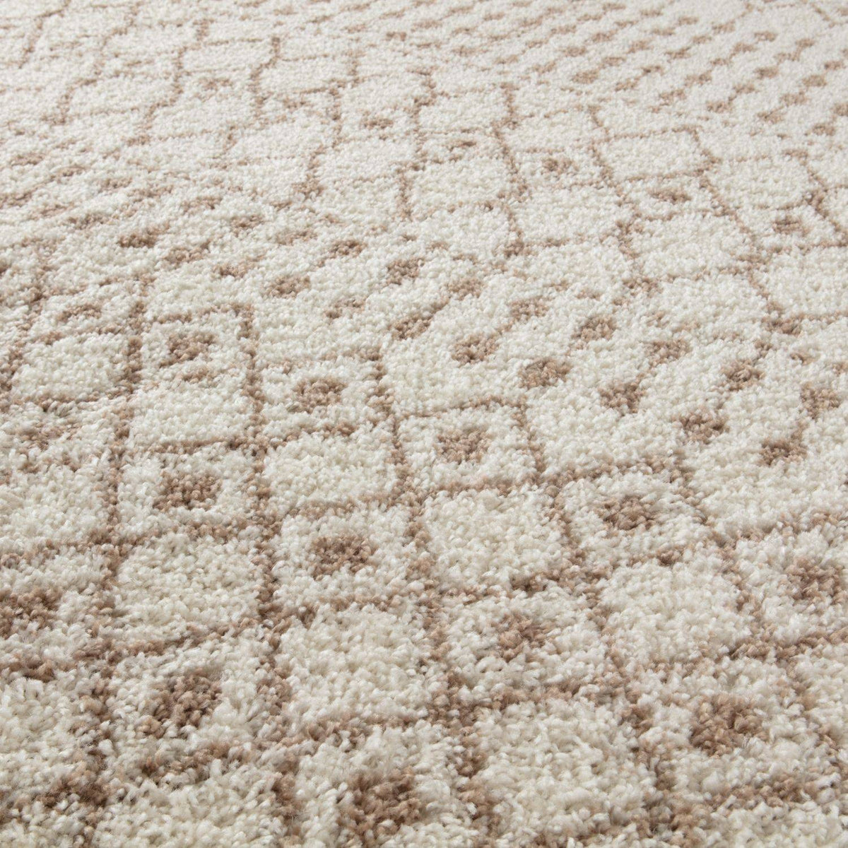 Moroccan Ivory Beige Shaggy Rug – 1030