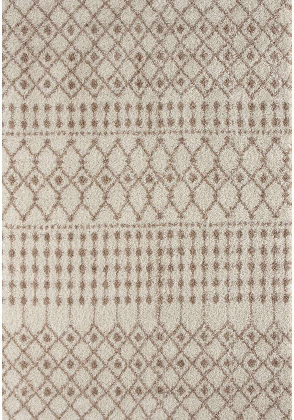 Moroccan Ivory Beige Shaggy Rug – 1030