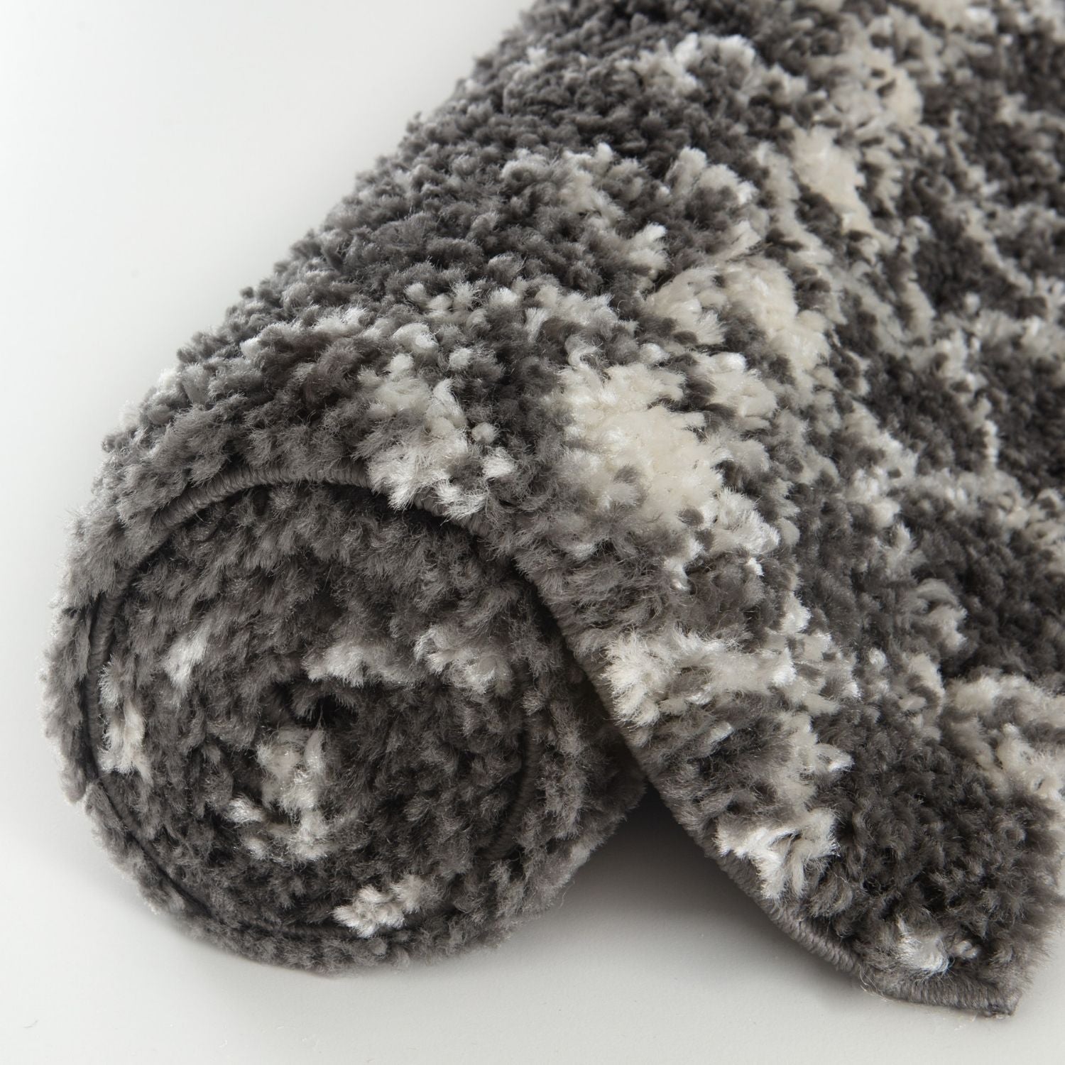 Moroccan Dark Grey Shaggy Rug – 1040