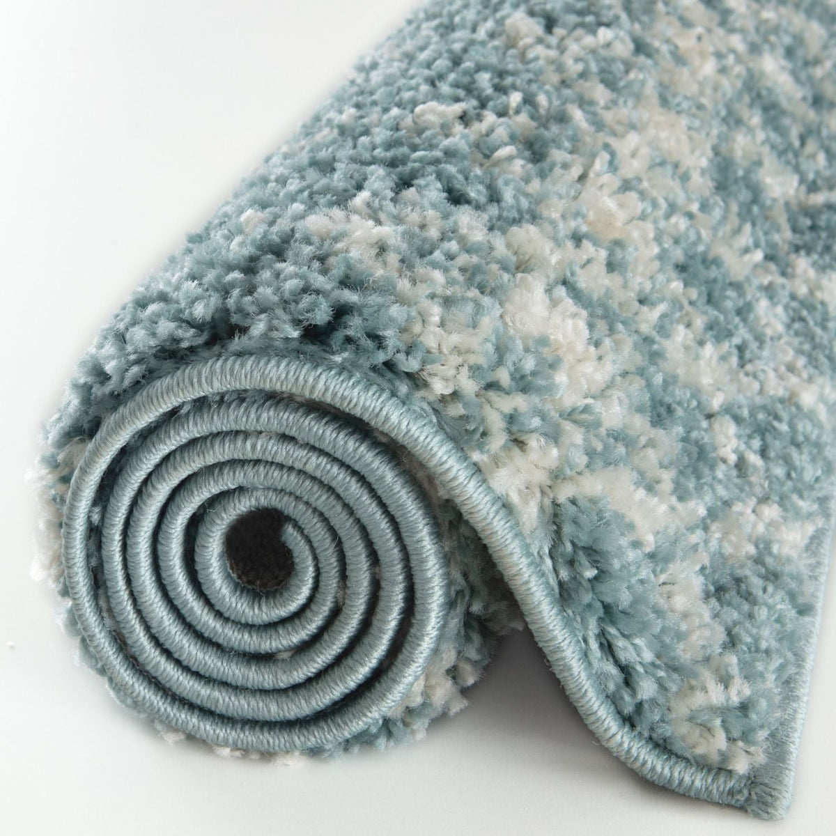 Moroccan Duck Egg Blue Shaggy Rug – 1050