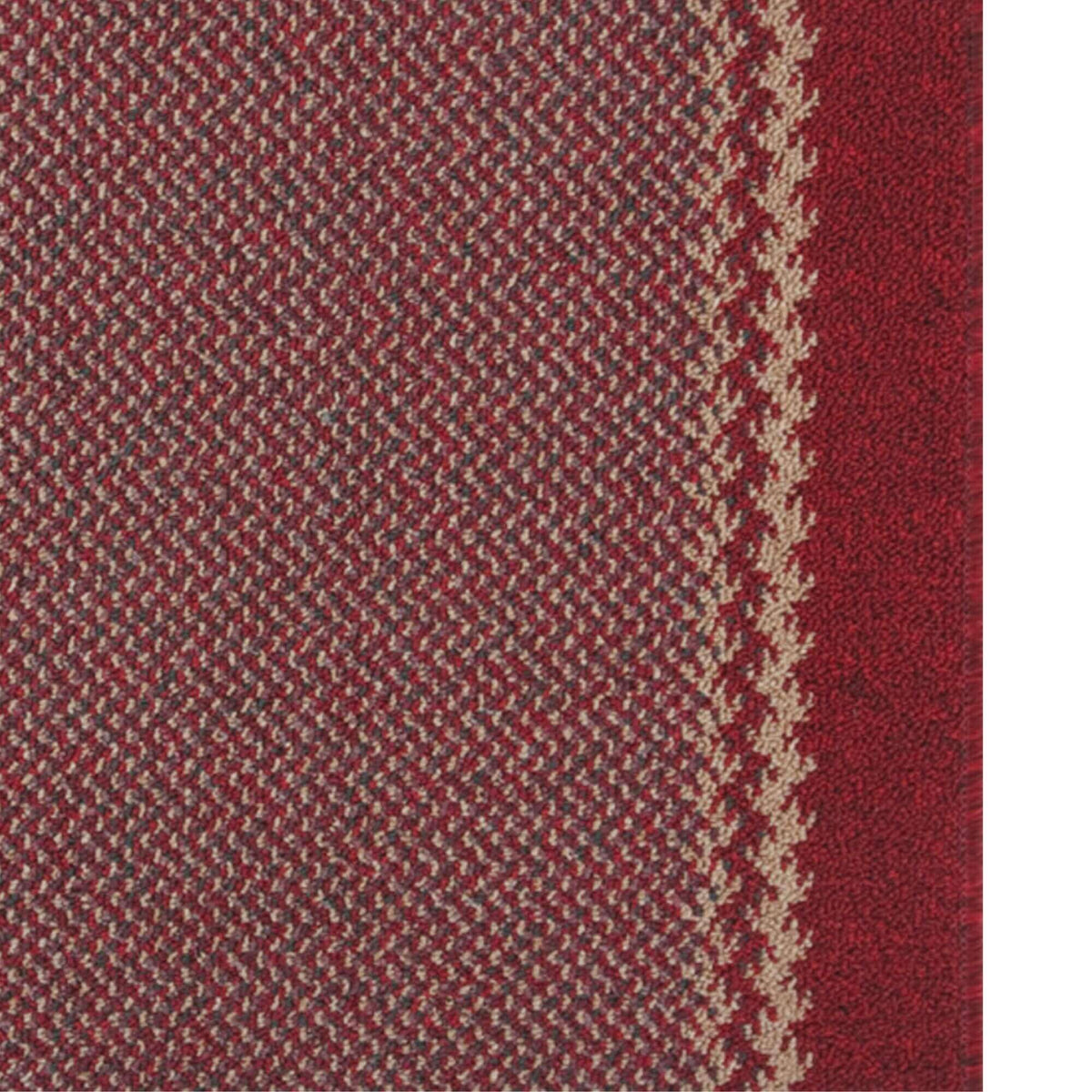Washable Designer Bordered Red Rug – 116R