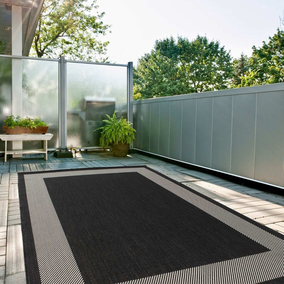 Ecology Outdoor Rug Black – 200bl