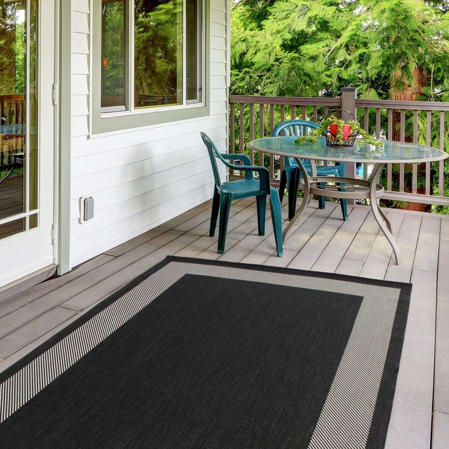 Ecology Outdoor Rug Black – 200bl