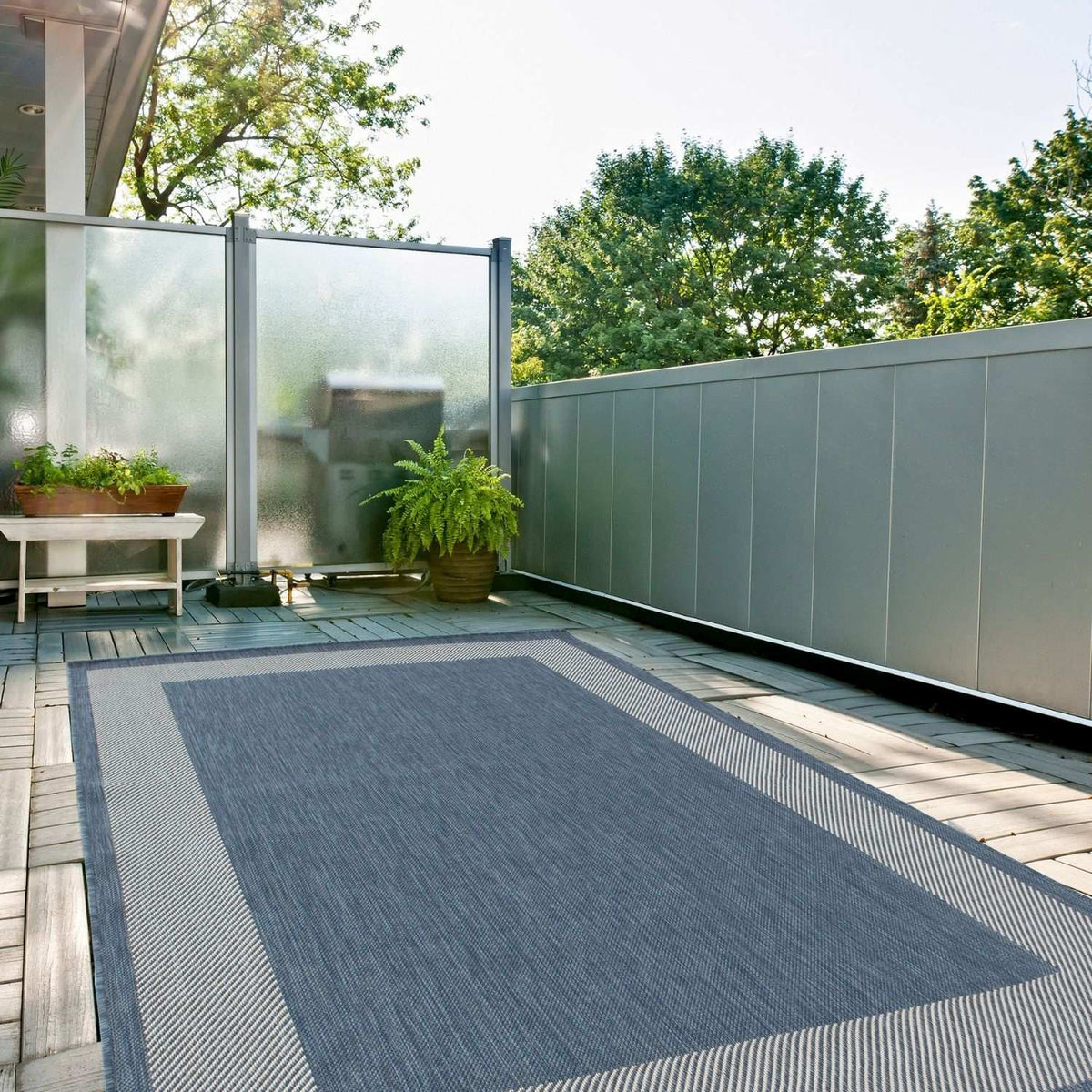 Ecology Outdoor Rug Blue – 200blu