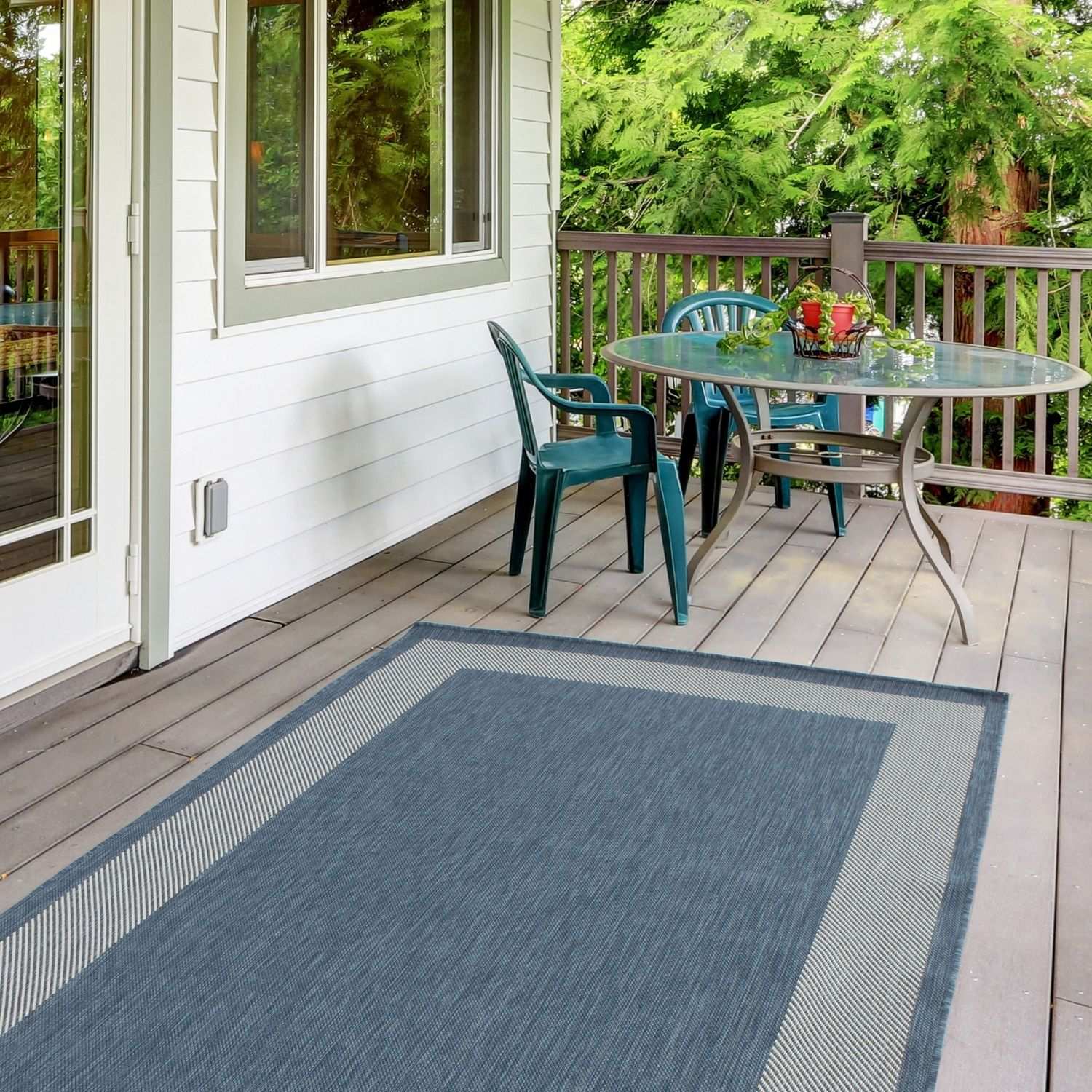 Ecology Outdoor Rug Blue – 200blu
