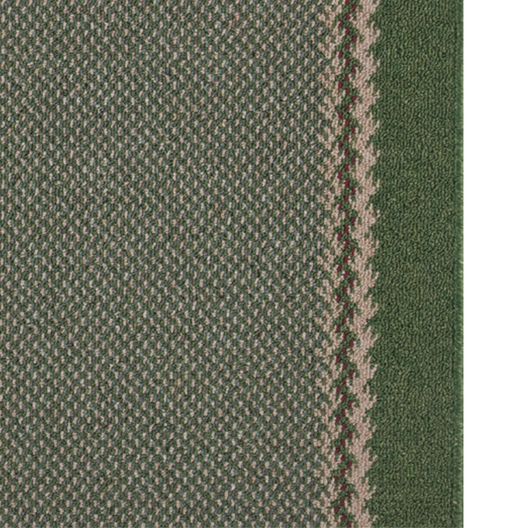 Washable Designer Bordered Green Rug – 116Gr