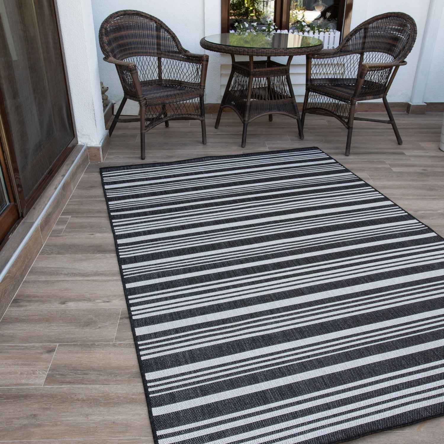 Ecology Outdoor Rug Black – 300bl
