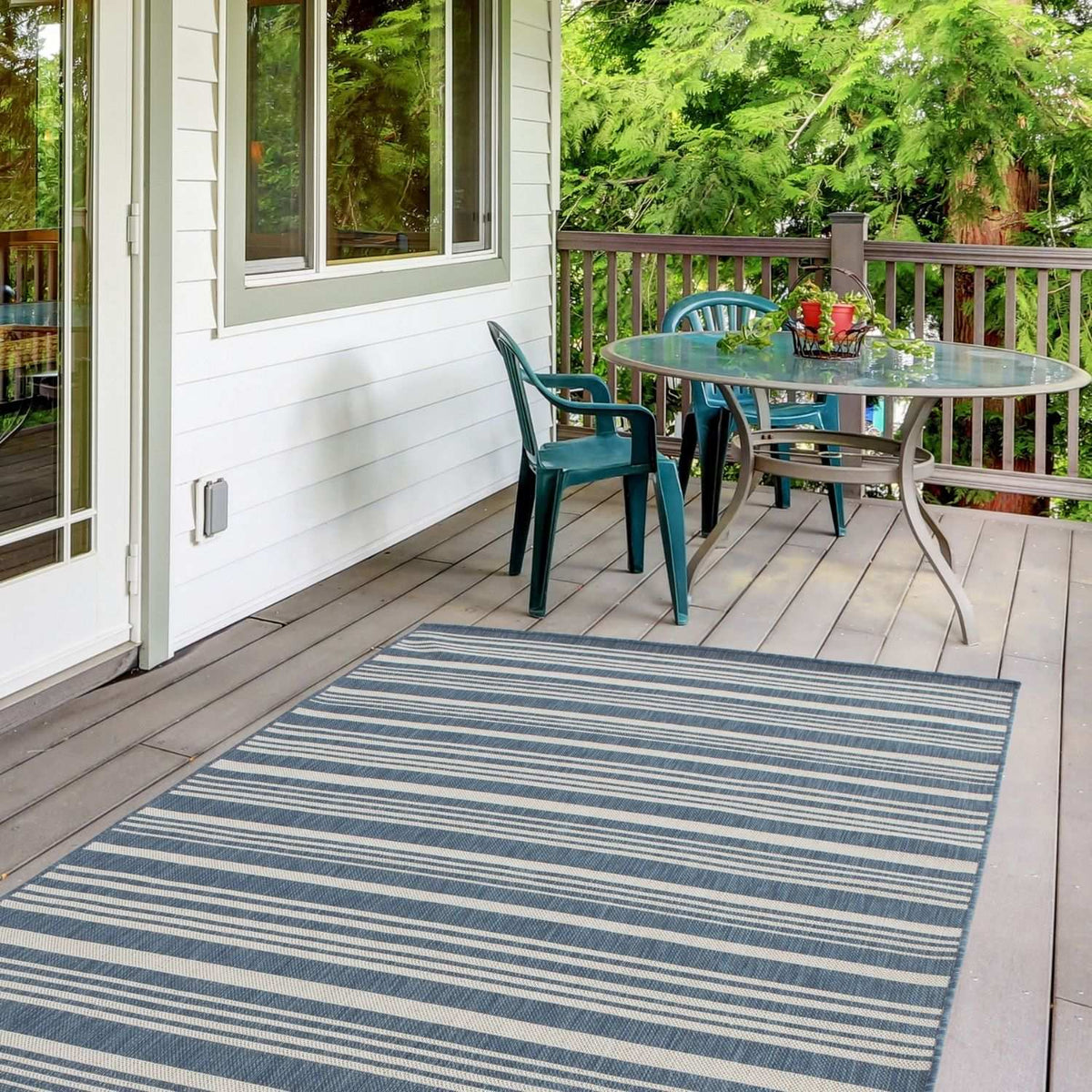 Ecology Outdoor Rug Blue – 300blu