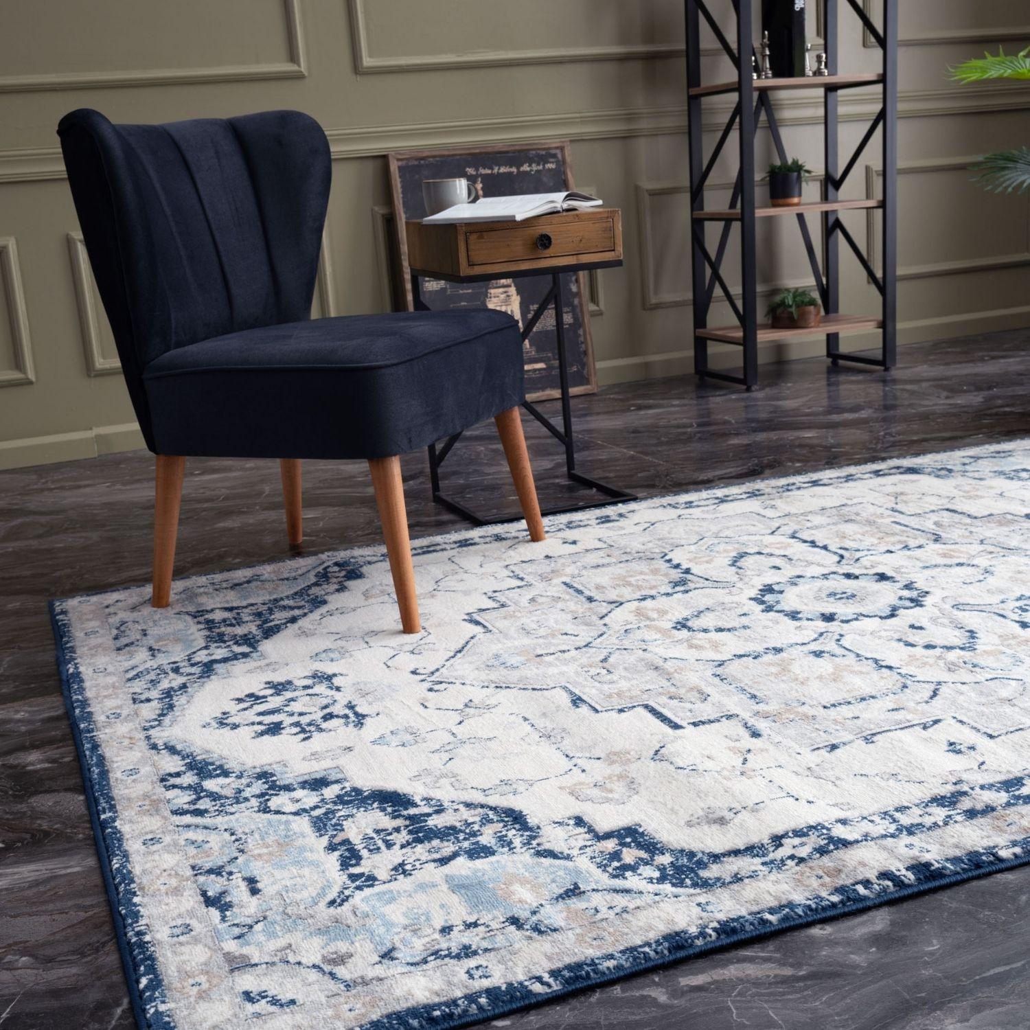 Montana Vintage Navy Rugs – 4000