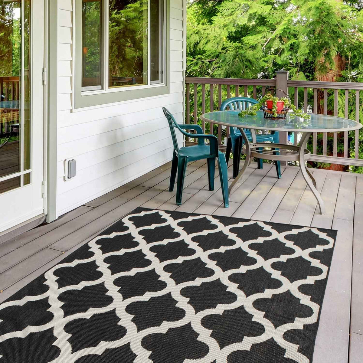 Ecology Outdoor Rug Black – 400B