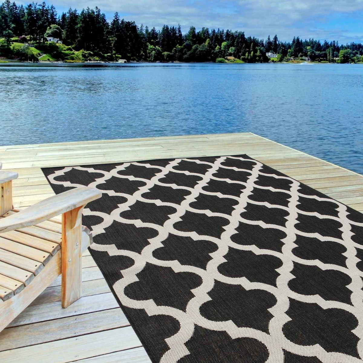 Ecology Outdoor Rug Black – 400B