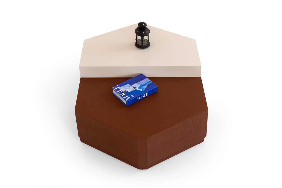 Pentagon coffee table set by Netline Interiors