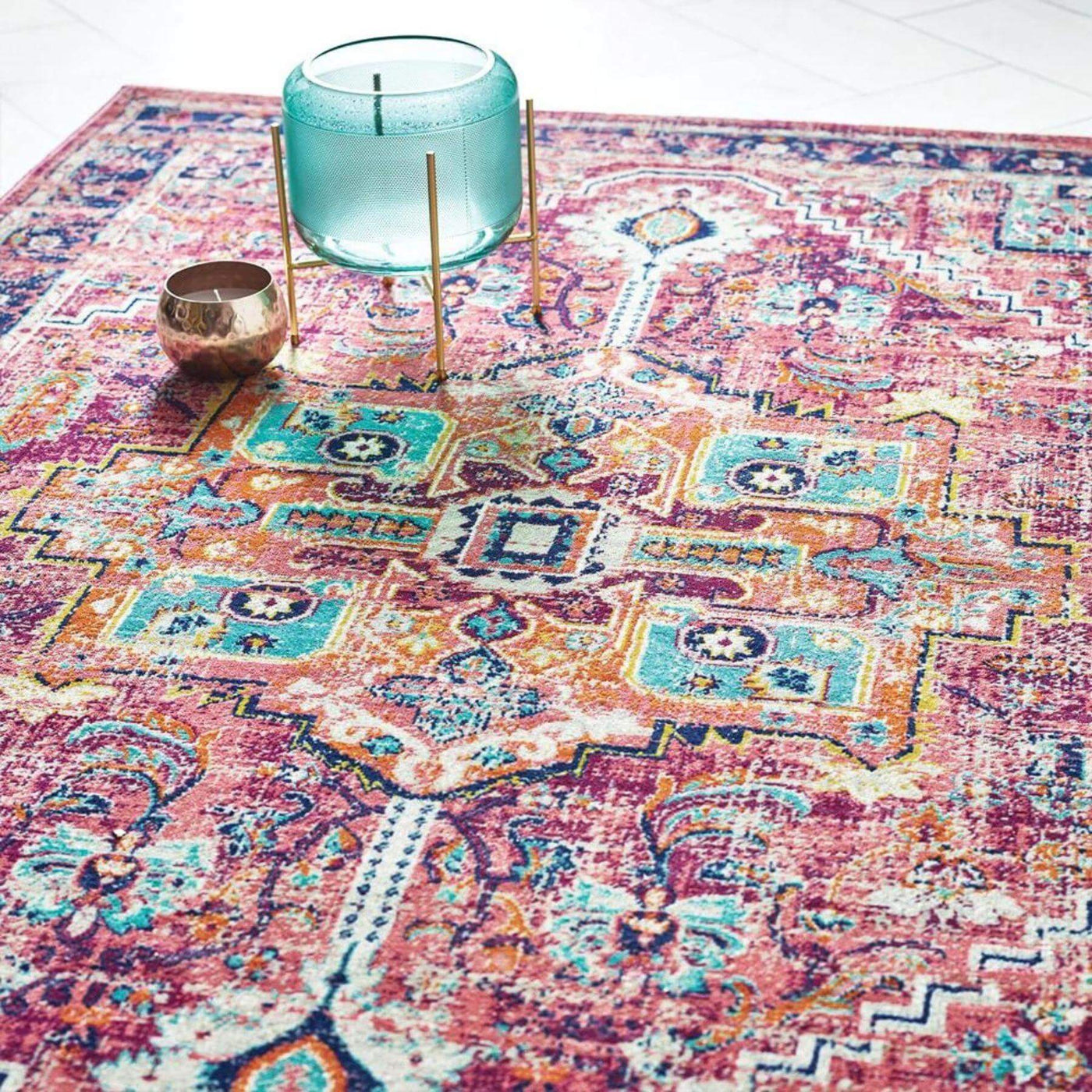 Granada Multicolour Vintage Rug – Ruby