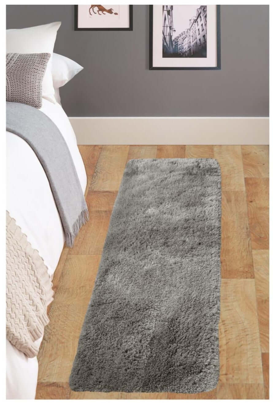Soft Washable Grey Shaggy Rug – SA-04