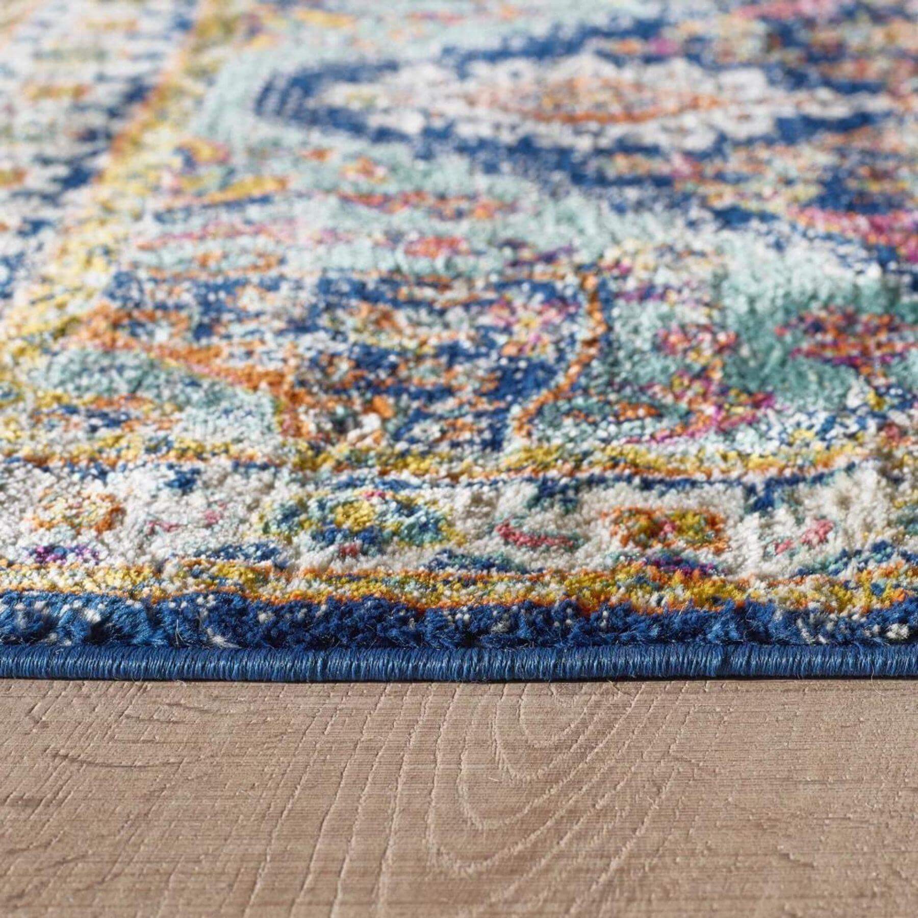 Granada Multicolour Vintage Rug – Emerald