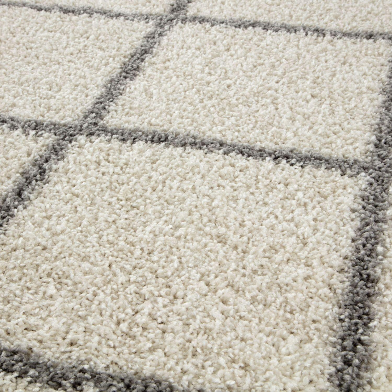 Moroccan Ivory Shaggy Rug – 500