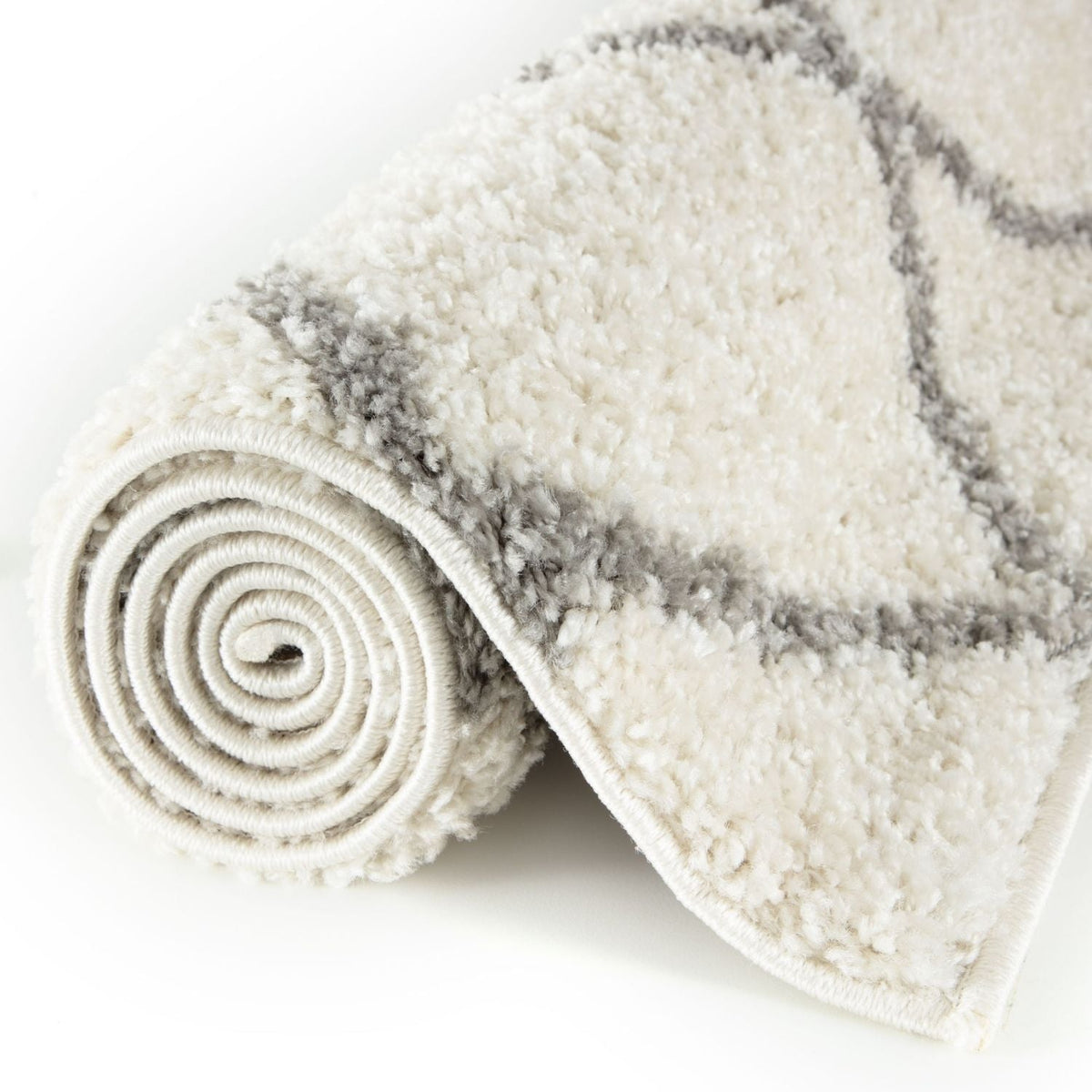 Moroccan Ivory Shaggy Rug – 500