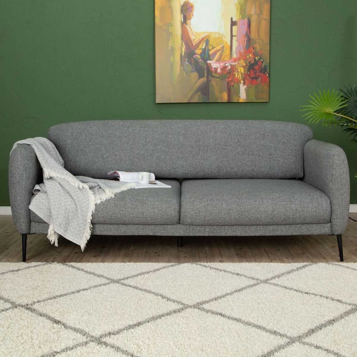 Moroccan Ivory Shaggy Rug – 500
