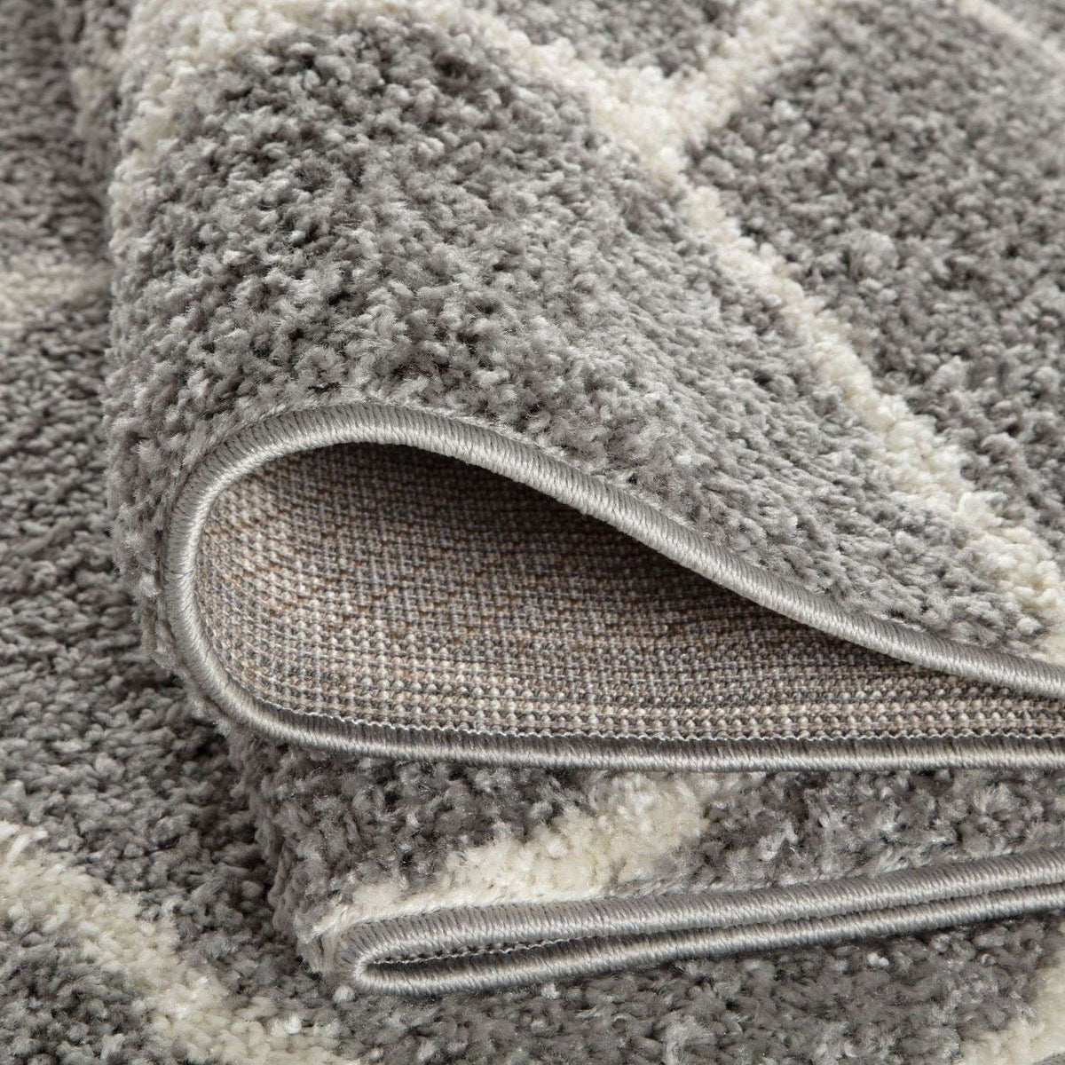 Moroccan Grey Shaggy Rug – 510