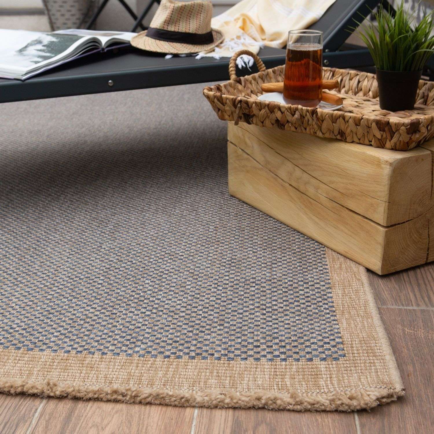 Nature Outdoor Rug Blue – 5200B
