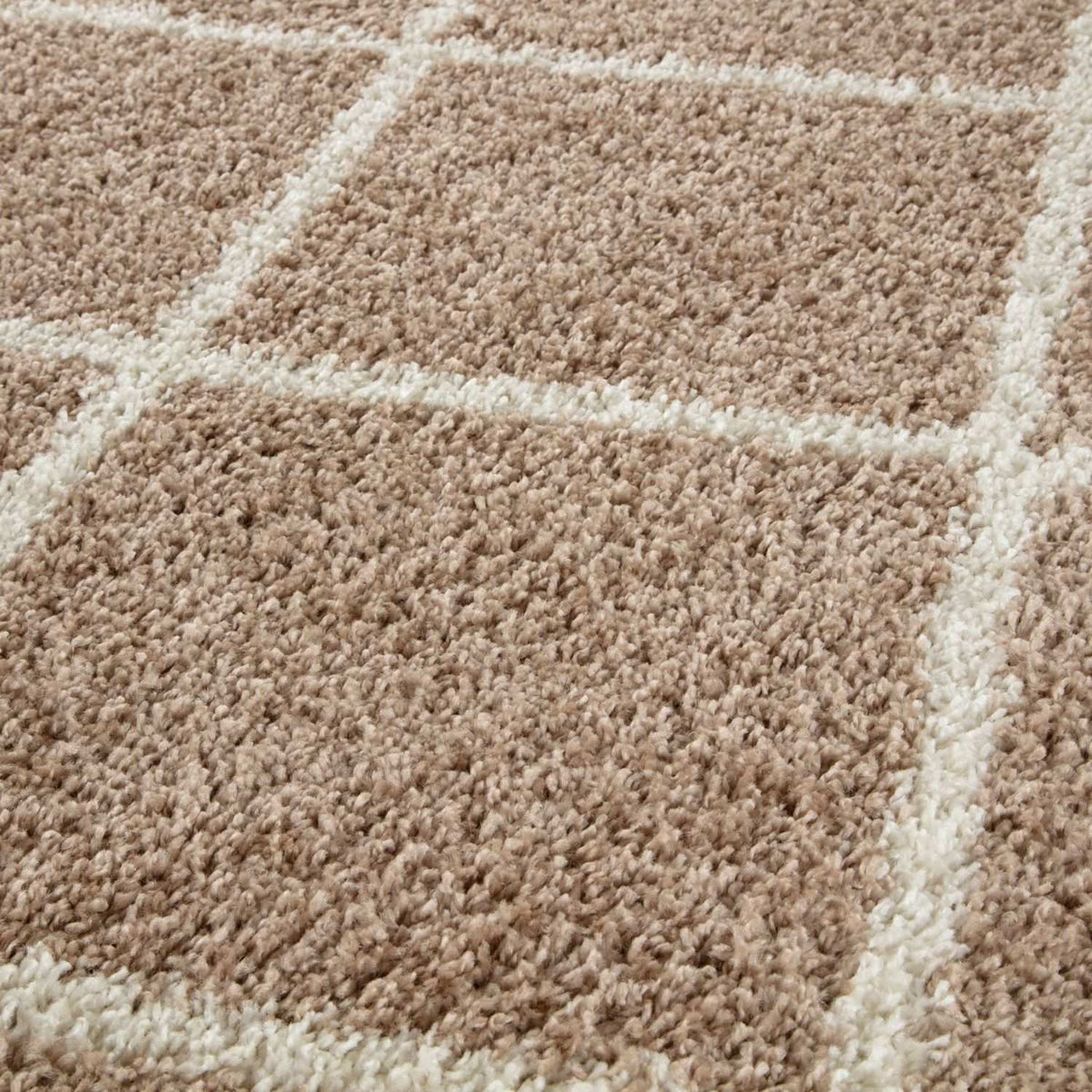 Moroccan Beige Shaggy Rug – 520