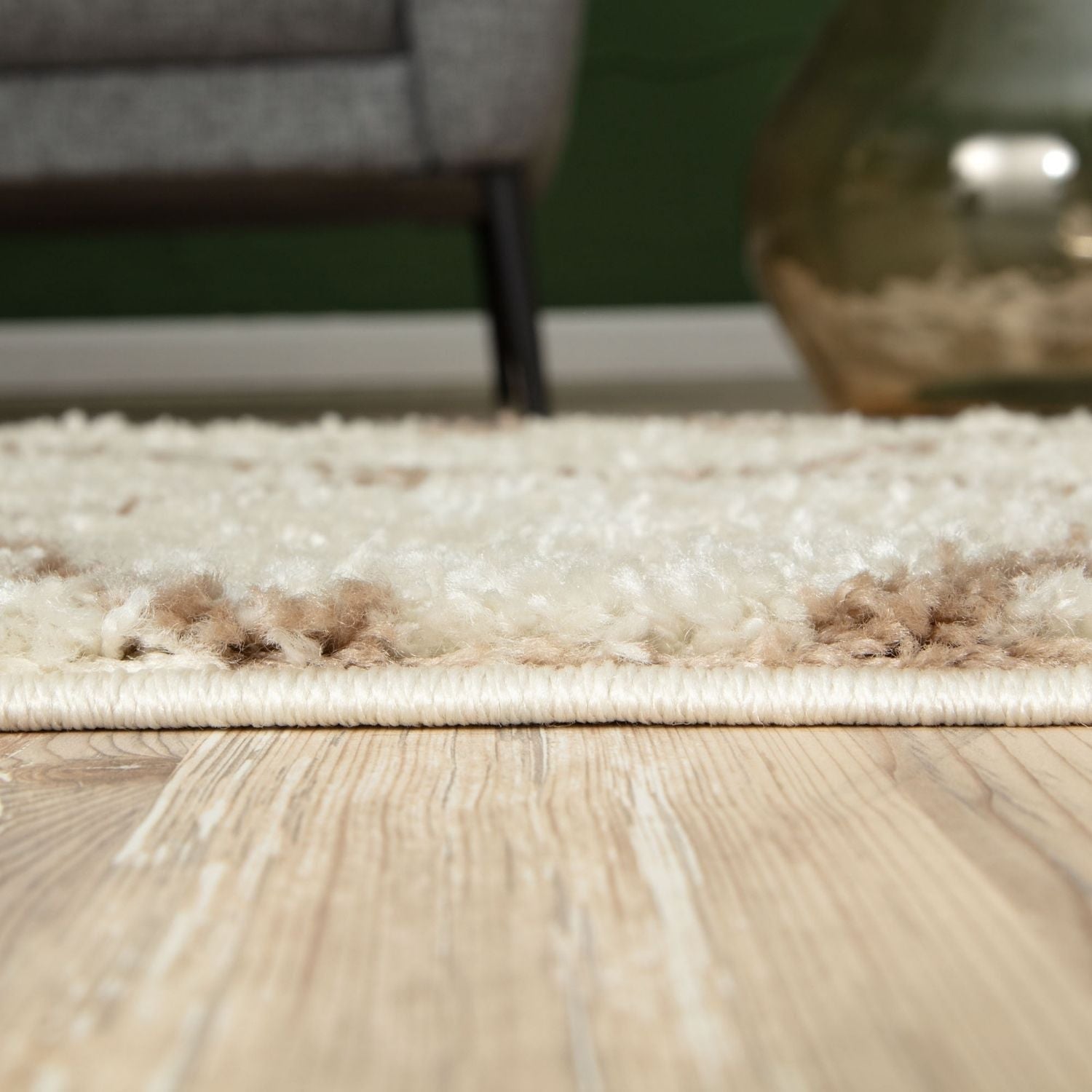 Moroccan Ivory Shaggy Rug – 530