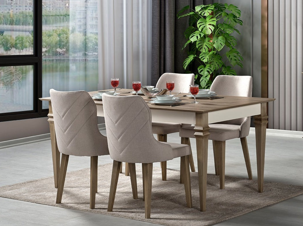 Sahra Dining Table and Chairs by Netline Interiors