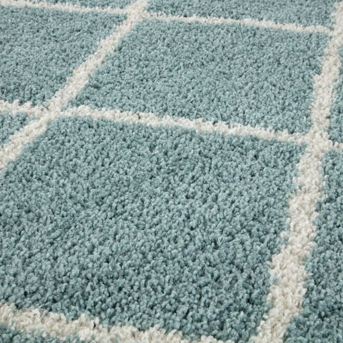 Moroccan Duck Egg Blue Shaggy Rug – 550