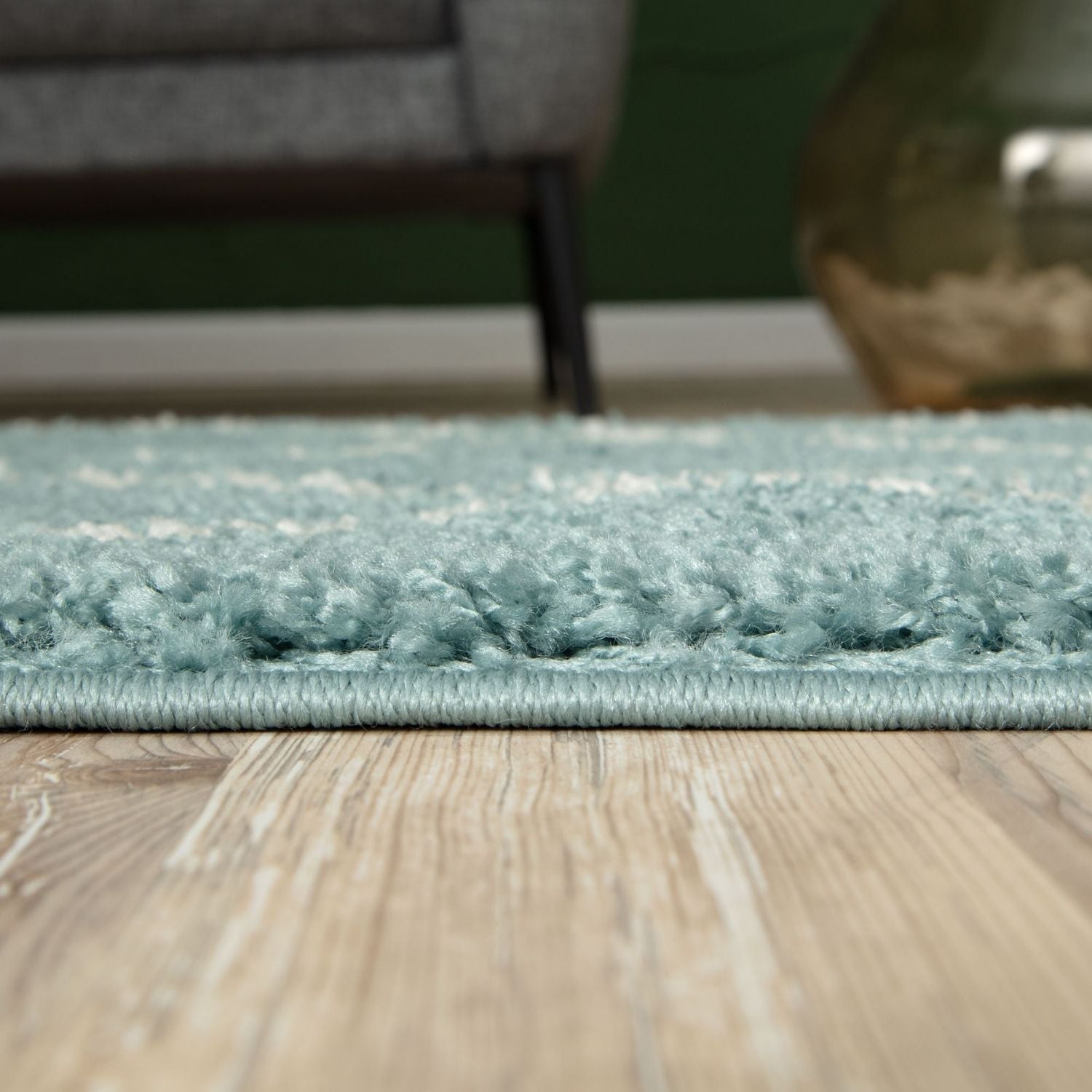 Moroccan Duck Egg Blue Shaggy Rug – 550