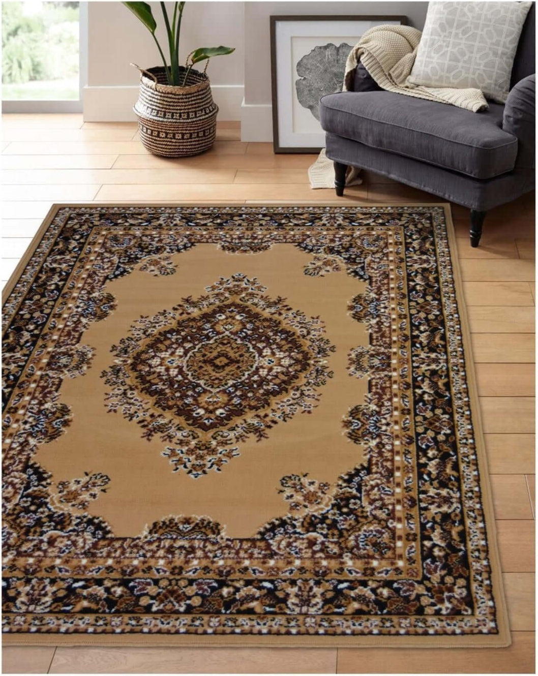 Maestro Traditional Brown Rug – 4470 B55