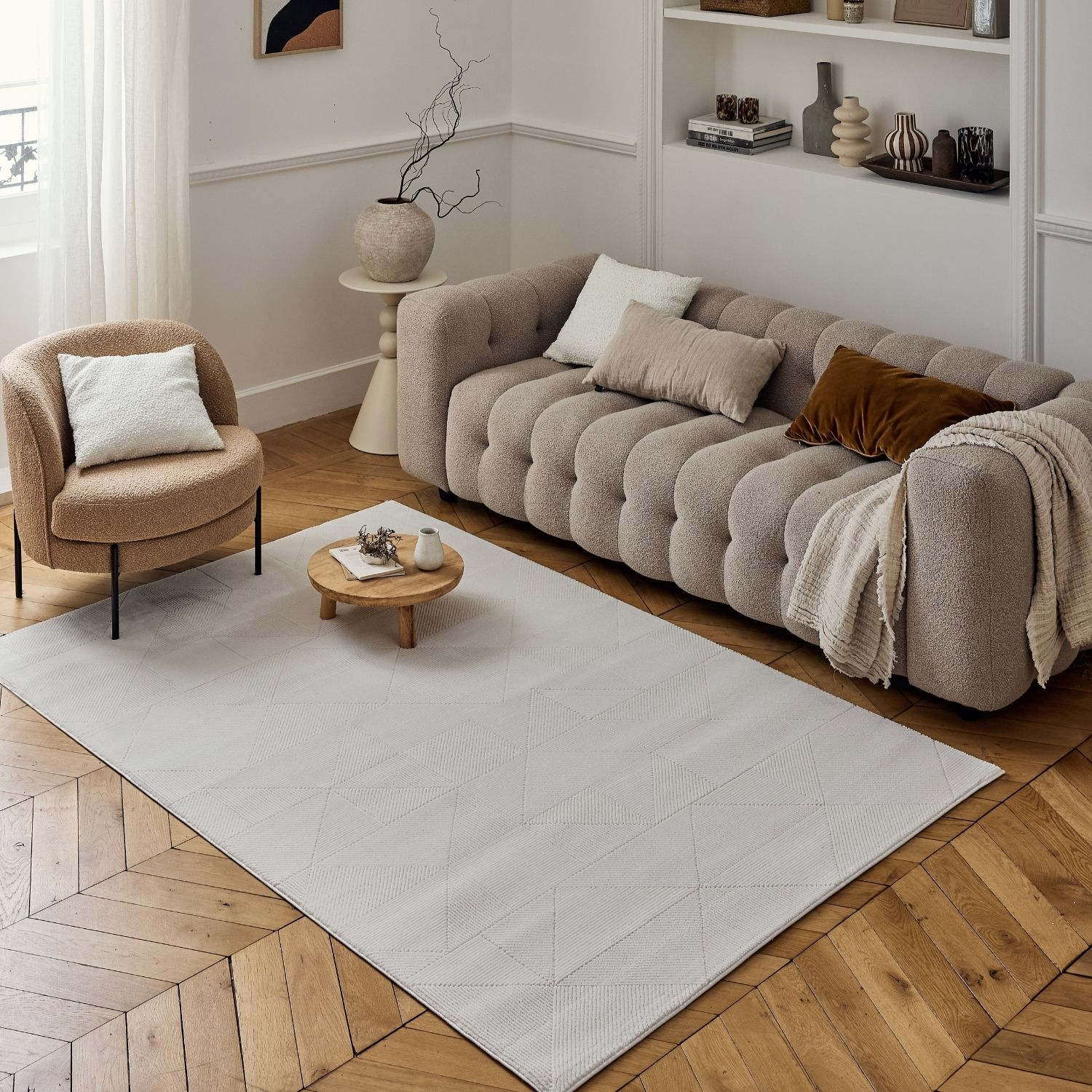 Carmel Cream Rug Abstract – 6000