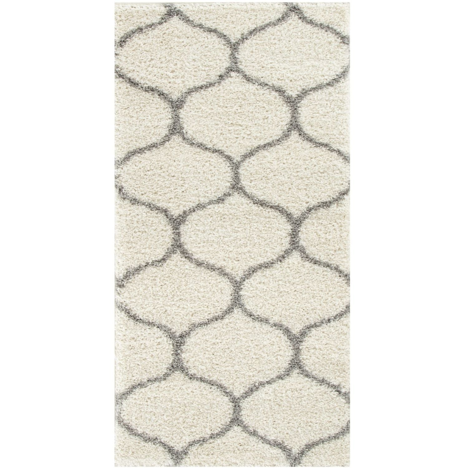 Moroccan Ivory Shaggy Rug – 600